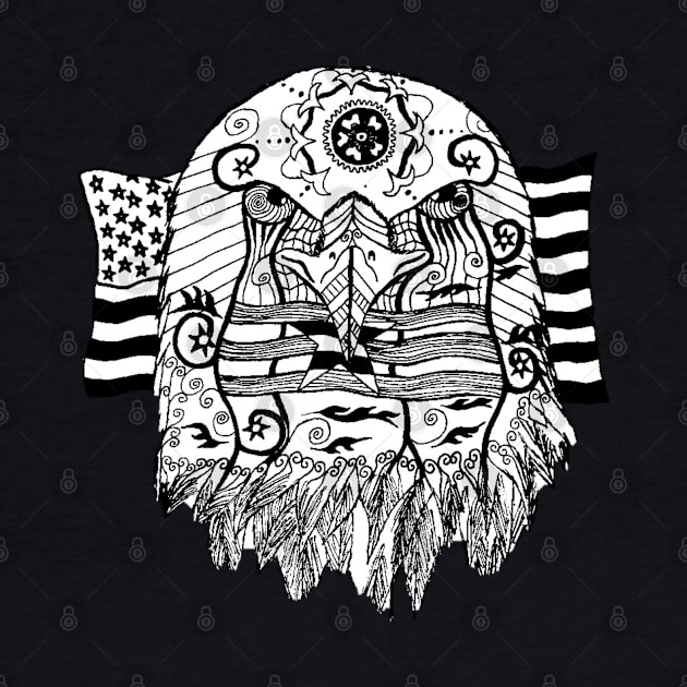 The American Bald Eagle - Patriotic Bird Design by Athenis